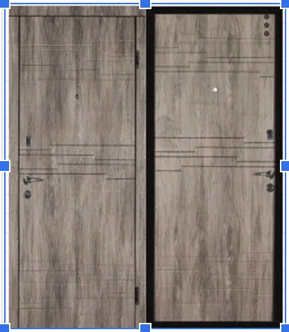 ЕКО-6 Двері вхідні, квартира, ТМ ARTIZ, Дуб шато