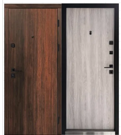 КС-9/10 Двері вхідні, квартира, ТМ ARTIZ, Дуб табак / Дуб немо срібний